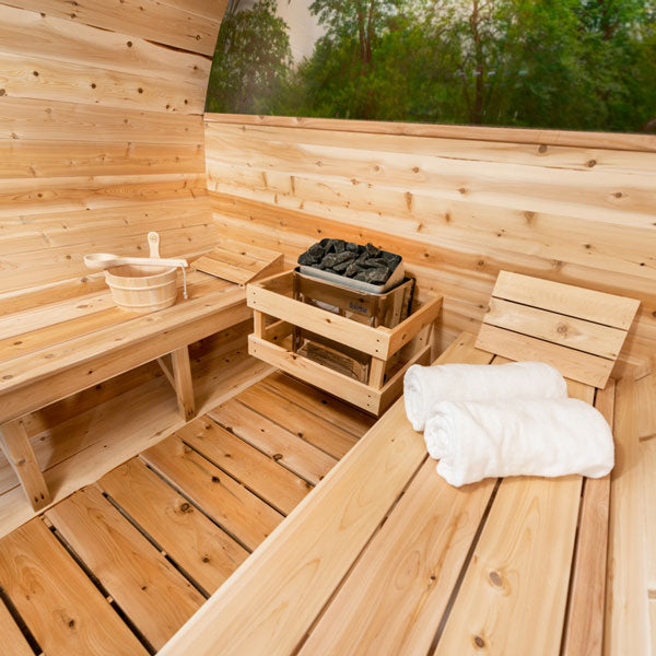 Dundalk Leisurecraft Serenity MP Barrel Sauna Interior