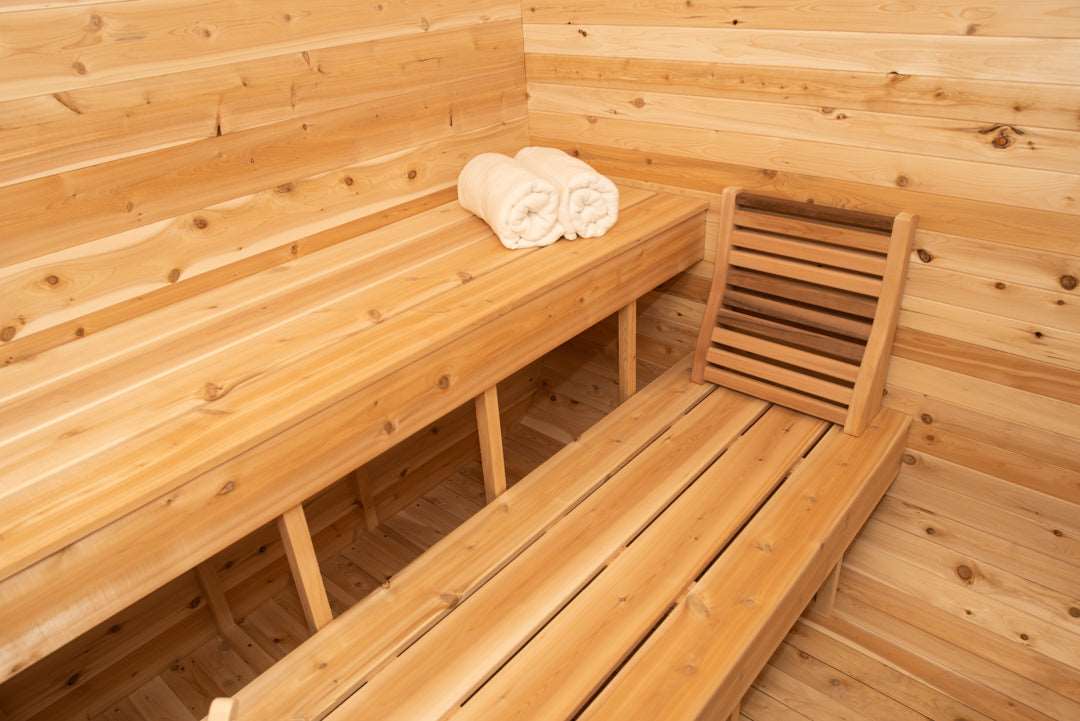 Inside of Dundalk Leisurecraft CTC22LU Traditional Outdoor Sauna