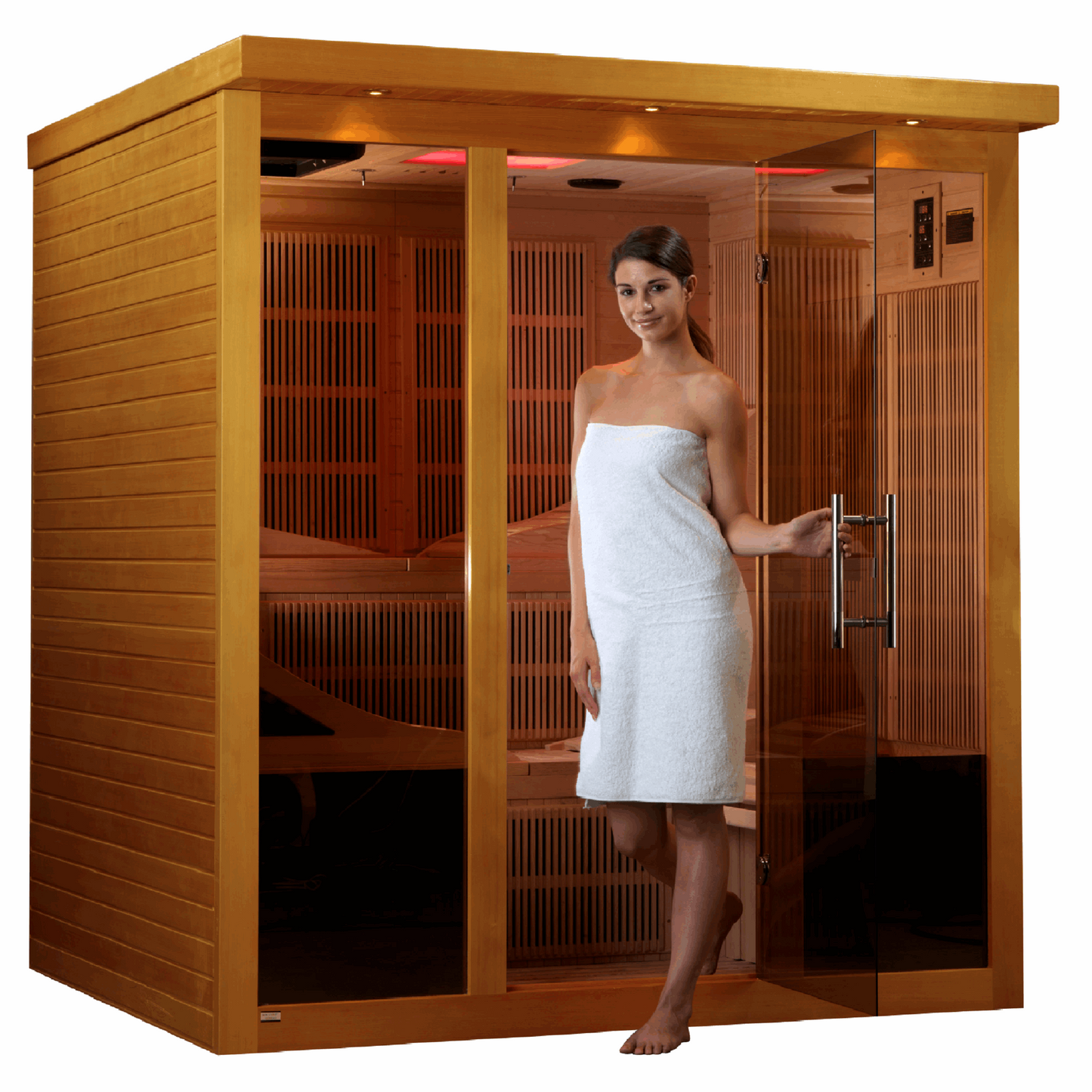 Dynamic Saunas Monaco 6 Person Ultra Low EMF FAR Infrared Sauna DYN-6996-01