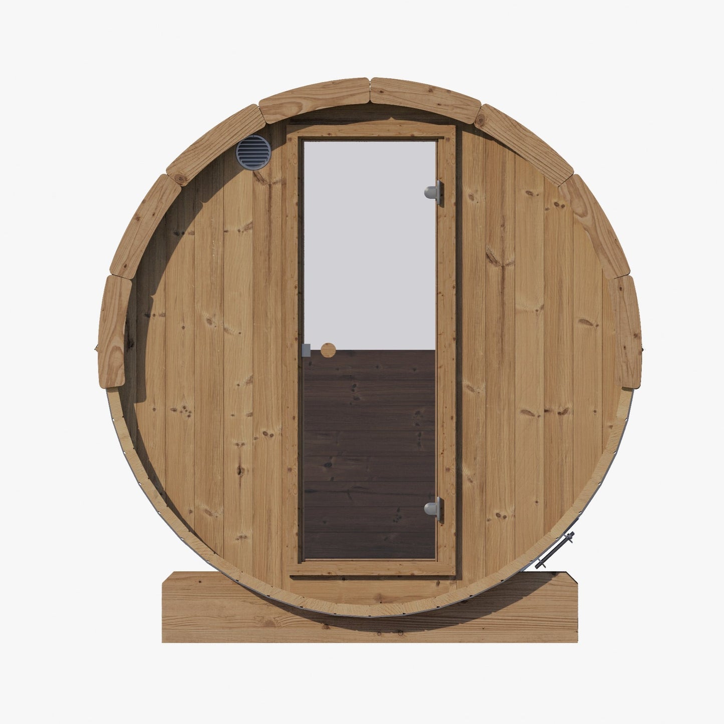 SaunaLife E6W 2 Person Barrel Sauna Front View