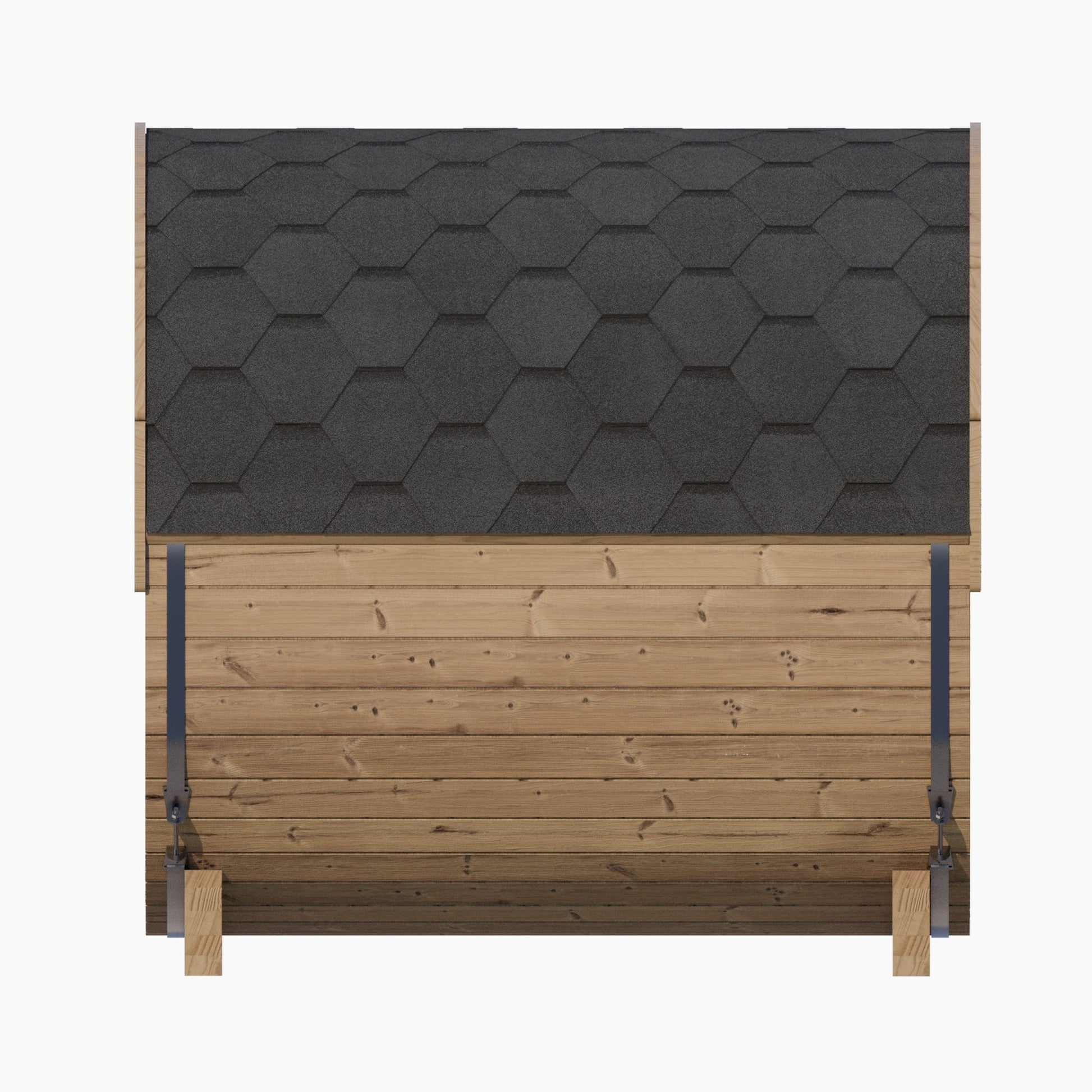 SaunaLife E7W 4 Person Barrel Sauna Side View