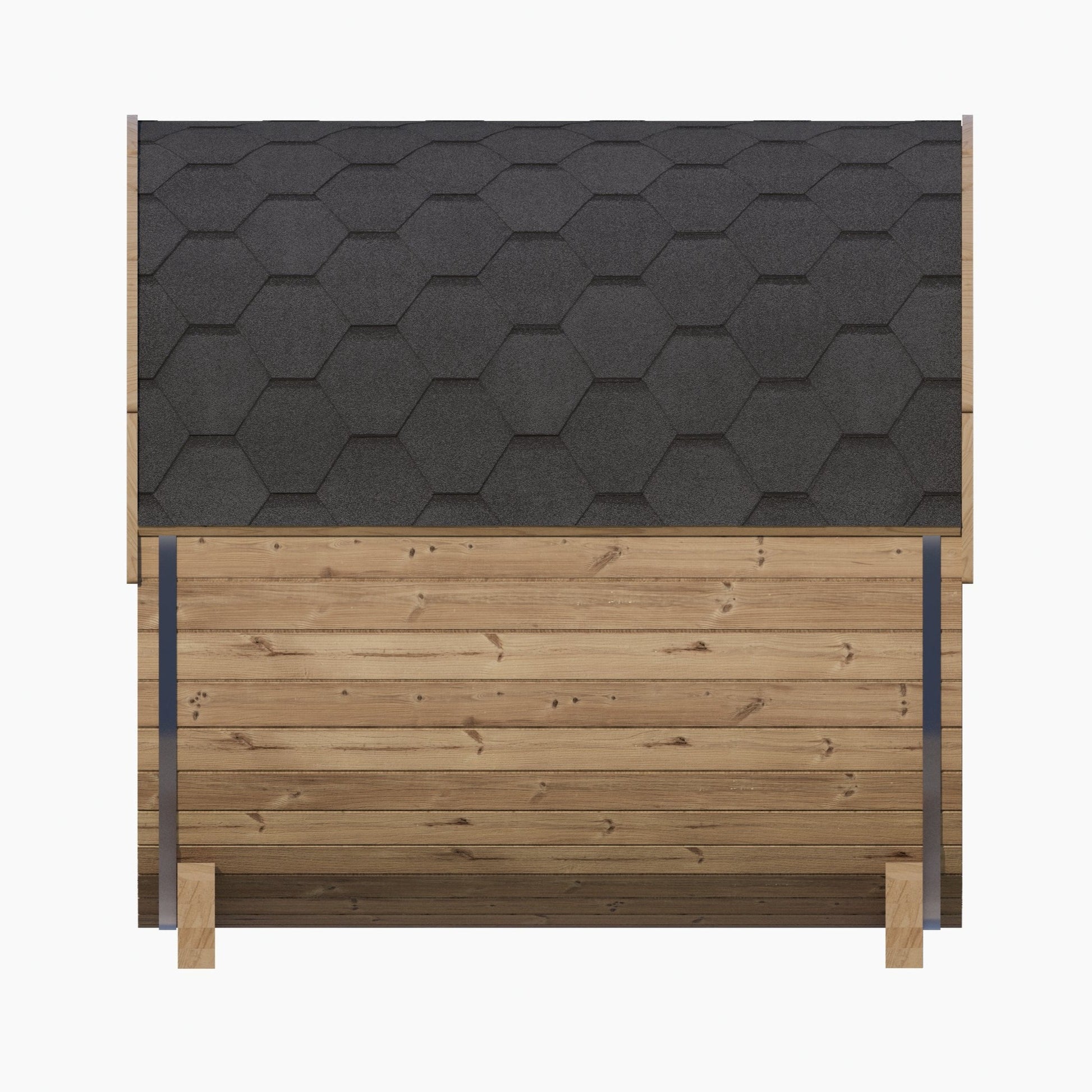 SaunaLife E7W 4 Person Barrel Sauna Side View