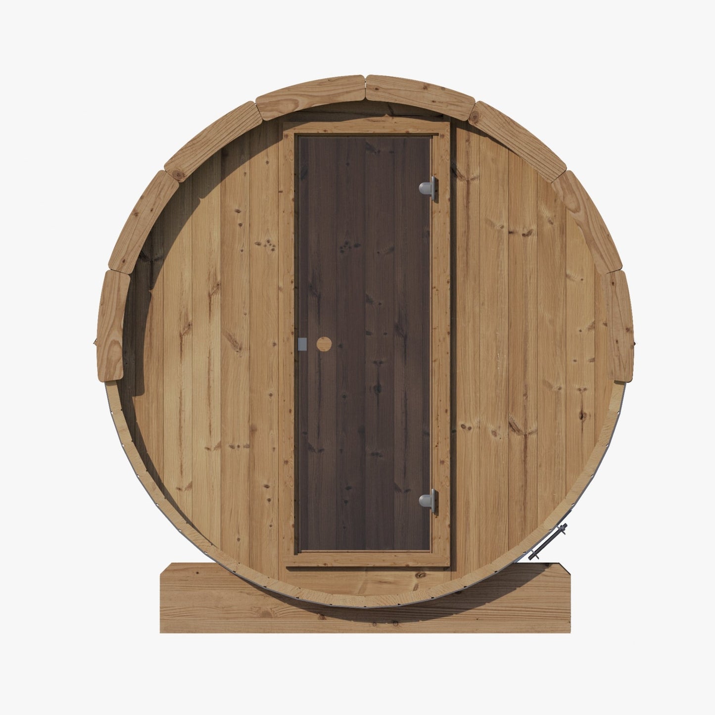 SaunaLife E8 6 Person Barrel Sauna Front View