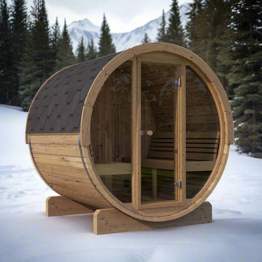 SaunaLife E8G 6 Person Barrel Sauna