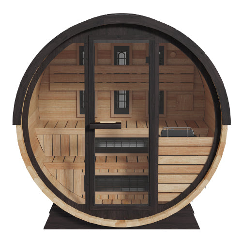 Infrared Barrel Sauna - Front View