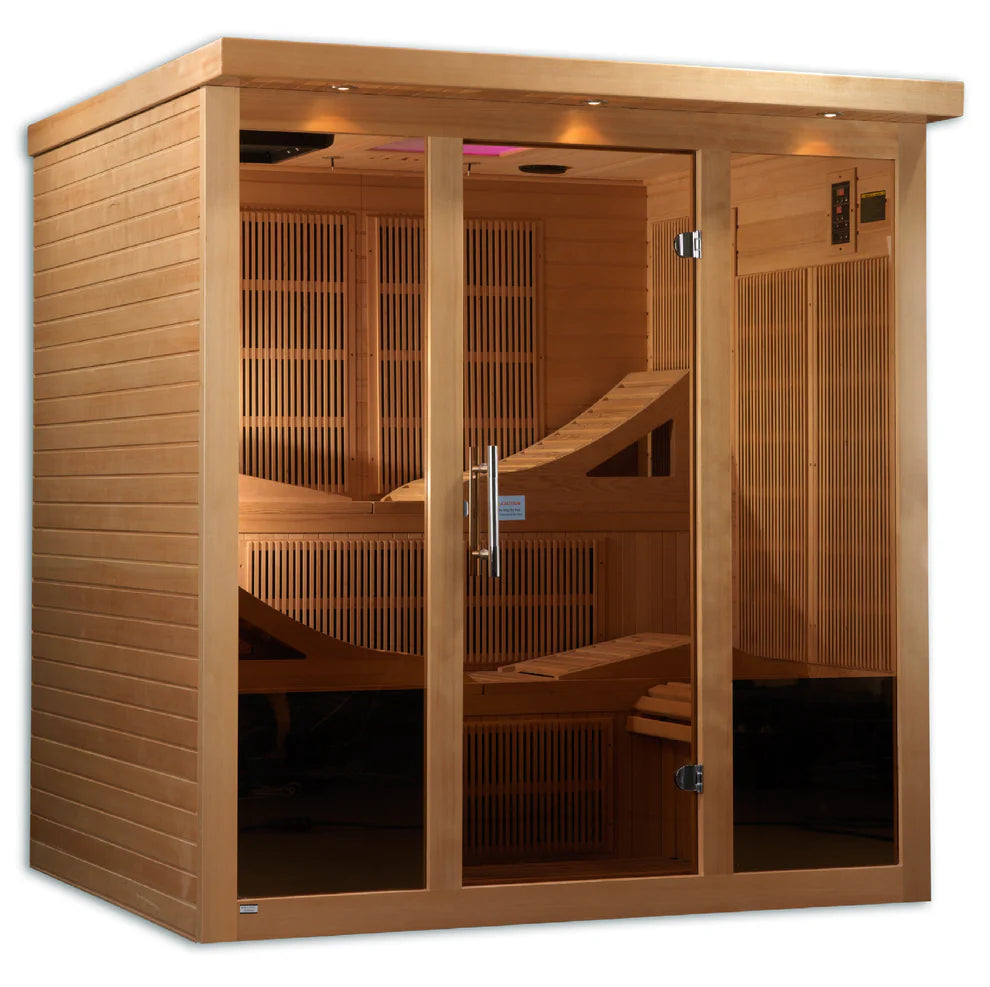Golden Designs Monaco Elite 6 Person Near Zero EMF Far Infrared Sauna