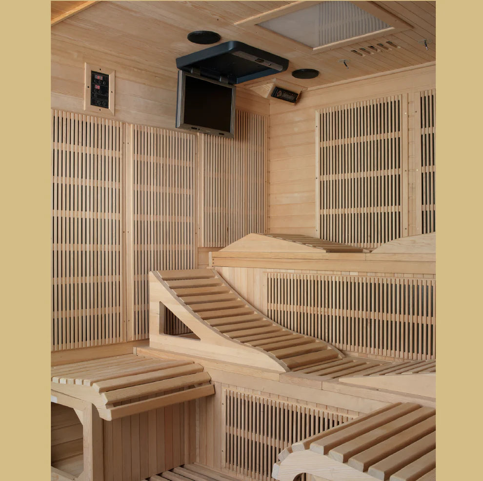 Golden Designs Monaco Elite 6 Person Near Zero EMF Far Infrared Sauna