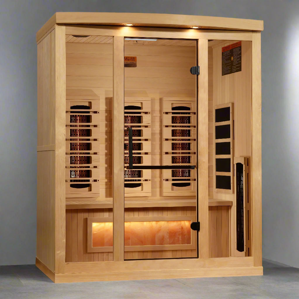 Golden Designs 3 Person Full Spectrum Infrared Sauna, GDI-8030-03, Left Side