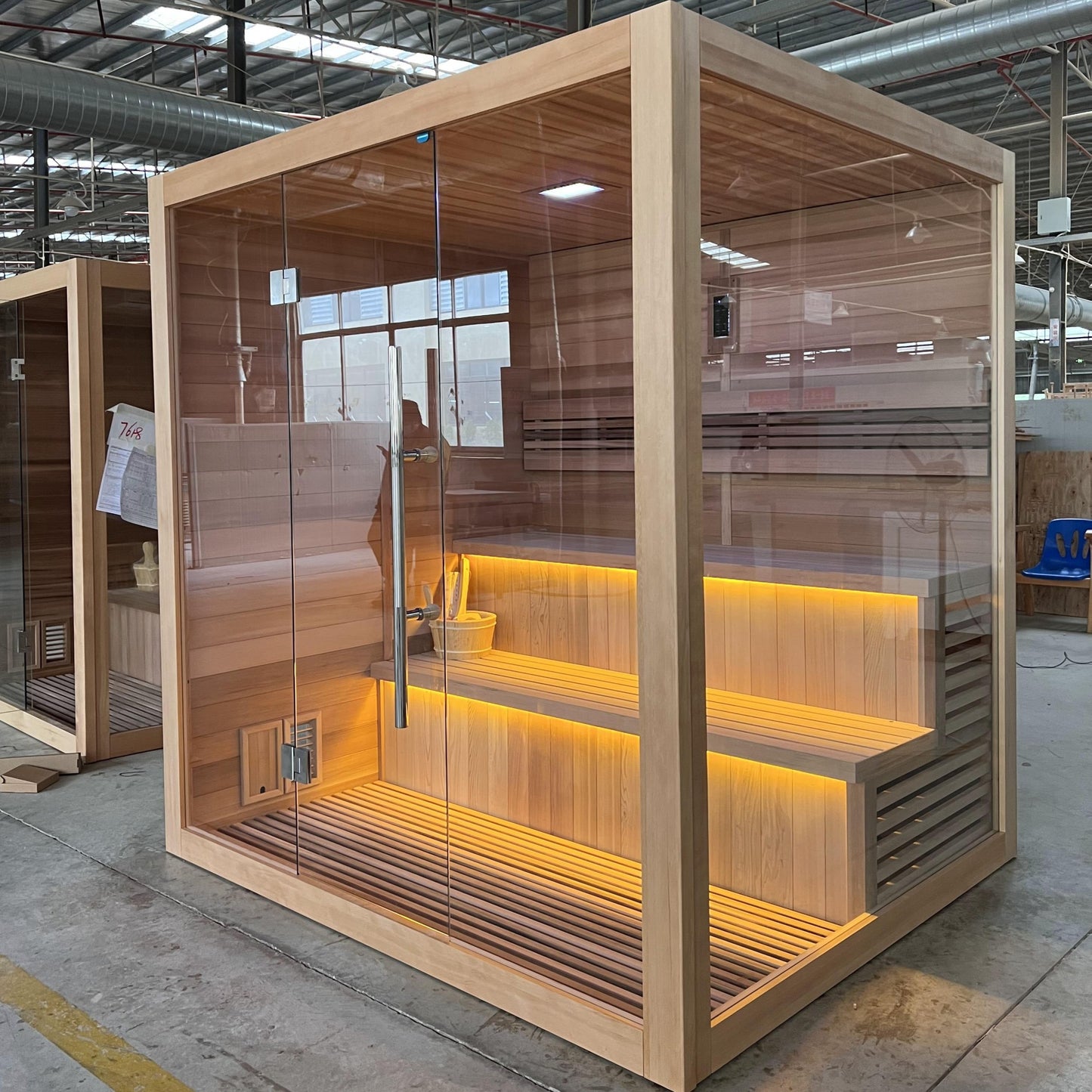 Golden Designs Kuusamo 6 Person Traditional Indoor Sauna - Right Side