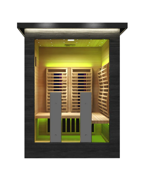 Sun Home Saunas Luminar 2 Person Outdoor Infrared Sauna