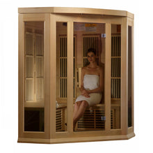 Load image into Gallery viewer, Maxxus Saunas 3 Person Corner Low EMF FAR Infrared Sauna MX-K356-01