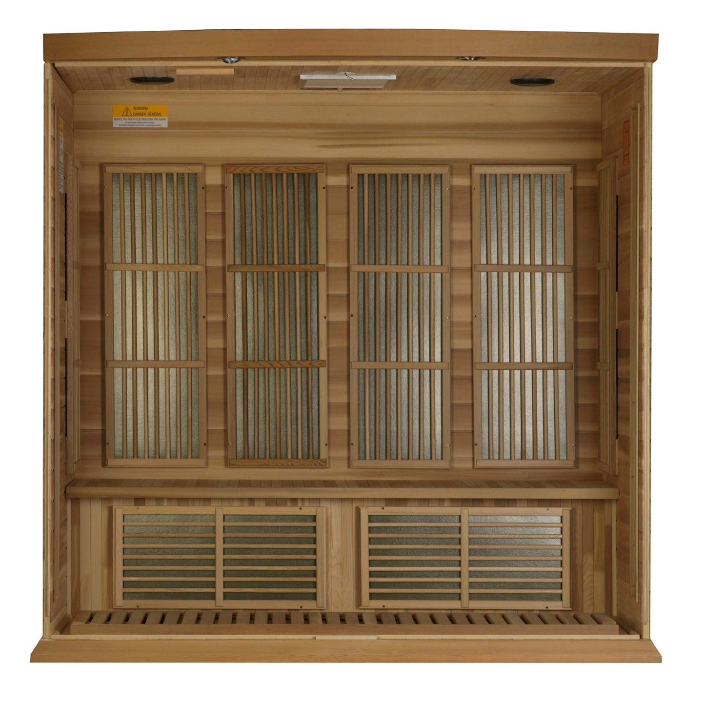 Maxxus 4 Person Low EMF FAR Infrared Canadian Red Cedar Sauna MX-K406-01 CED