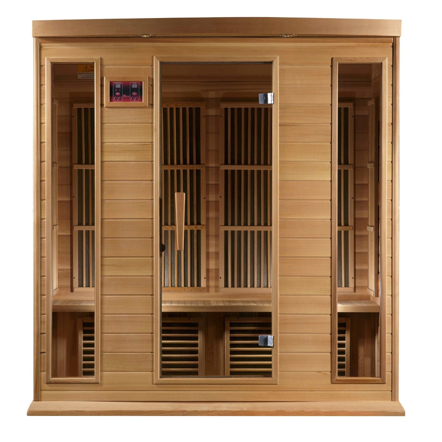 Maxxus 4 Person Low EMF FAR Infrared Canadian Red Cedar Sauna MX-K406-01 CED