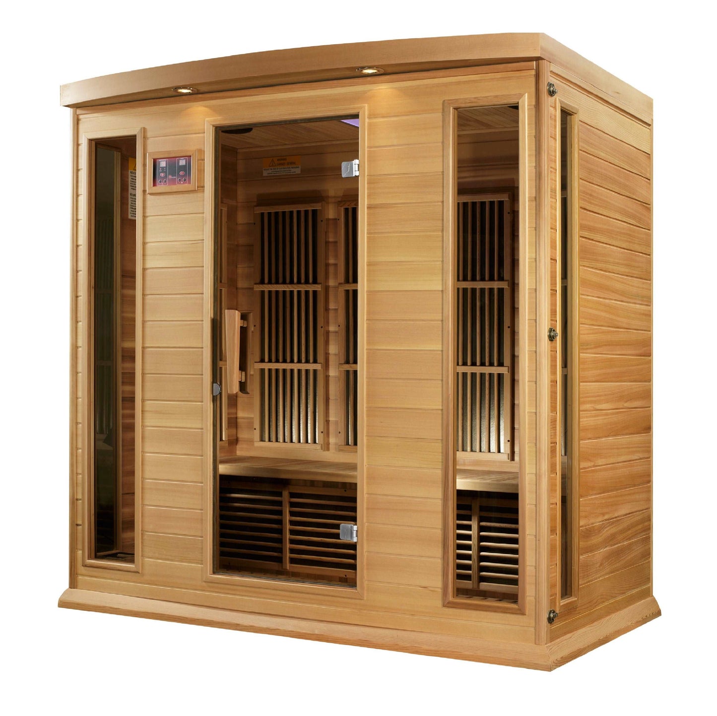 Maxxus 4 Person Low EMF FAR Infrared Canadian Red Cedar Sauna MX-K406-01 CED