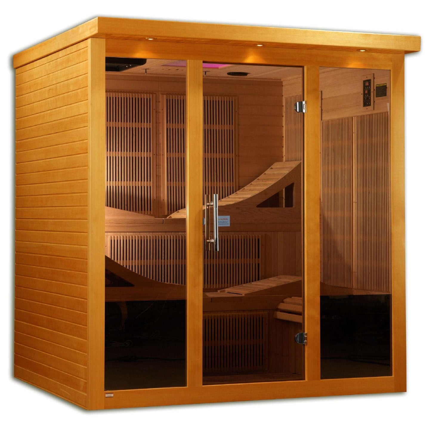 Dynamic Saunas Monaco 6 Person Ultra Low EMF FAR Infrared Sauna DYN-6996-01