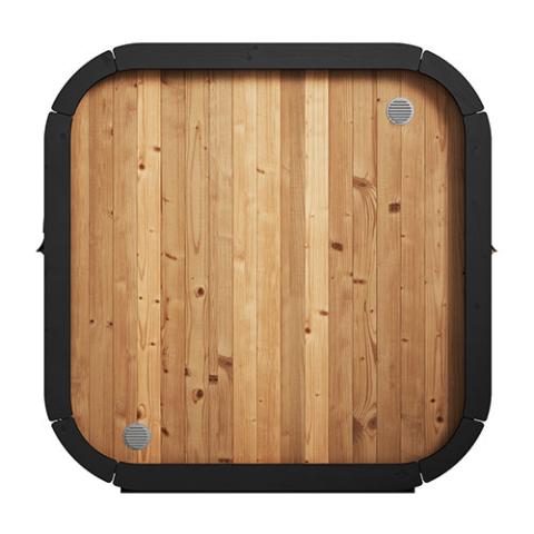 SaunaLife CL4G Outdoor Cube Sauna - Rear View