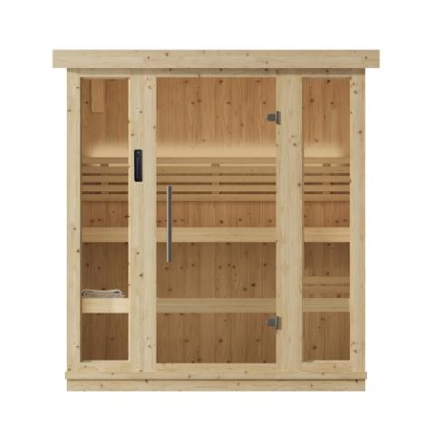 SaunaLife X6 3 Person Indoor Traditional Sauna Head On