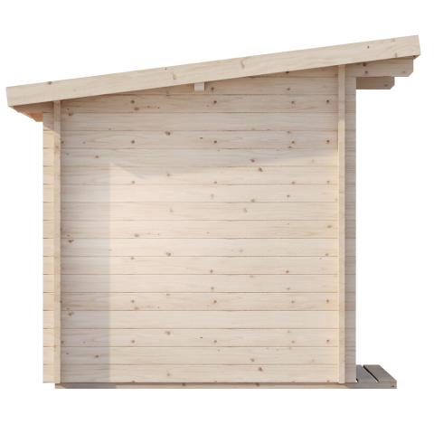 SaunaLife G4 Traditional Outdoor Sauna Side View 3