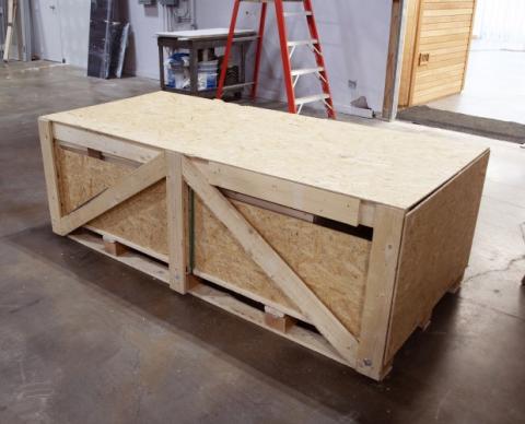 SaunaLife X6 3 Person Indoor Traditional Sauna Shipping Crate