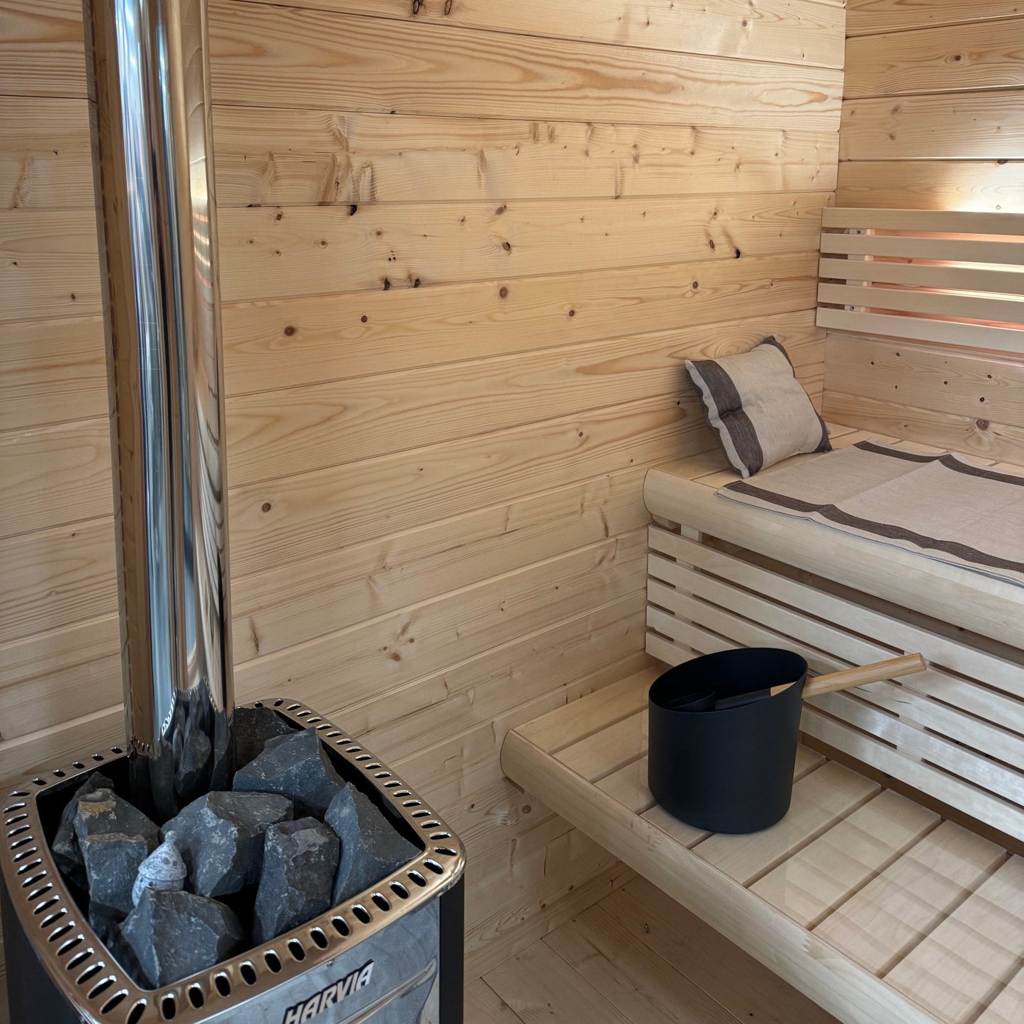 SaunaLife G4 Outdoor Traditional Sauna with Wood Burning Heater