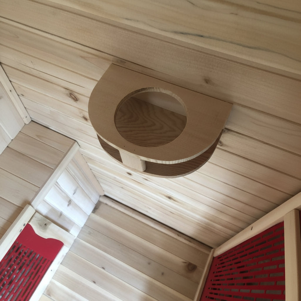 SunRay Saunas Cayenne Outdoor Infrared Sauna Cupholder