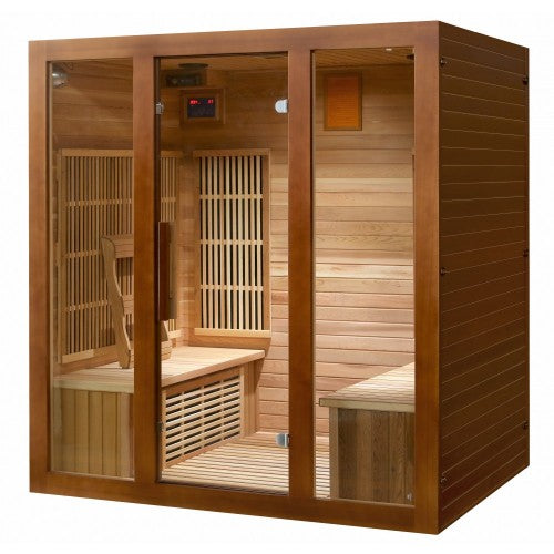SunRay Saunas Roslyn 4 Person Infrared Sauna Front View