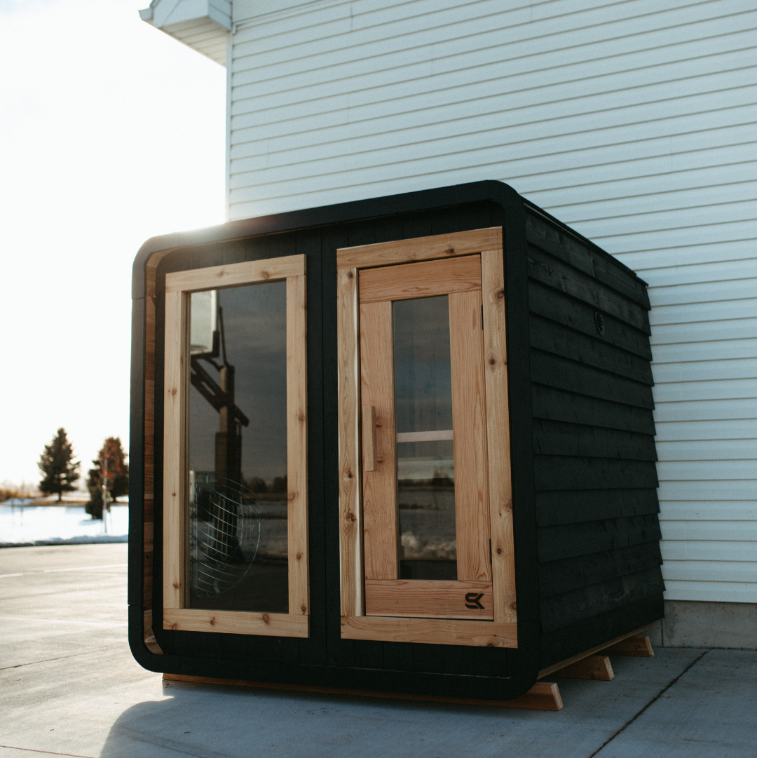 Sweat Kingdom Sweat Cabin - Blackout Edition - Outdoor Cabin Sauna