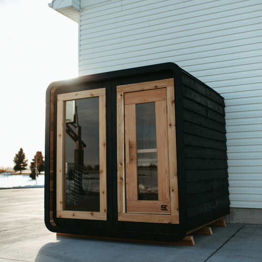 Sweat Kingdom Sweat Cabin - Blackout Edition - Outdoor Cabin Sauna