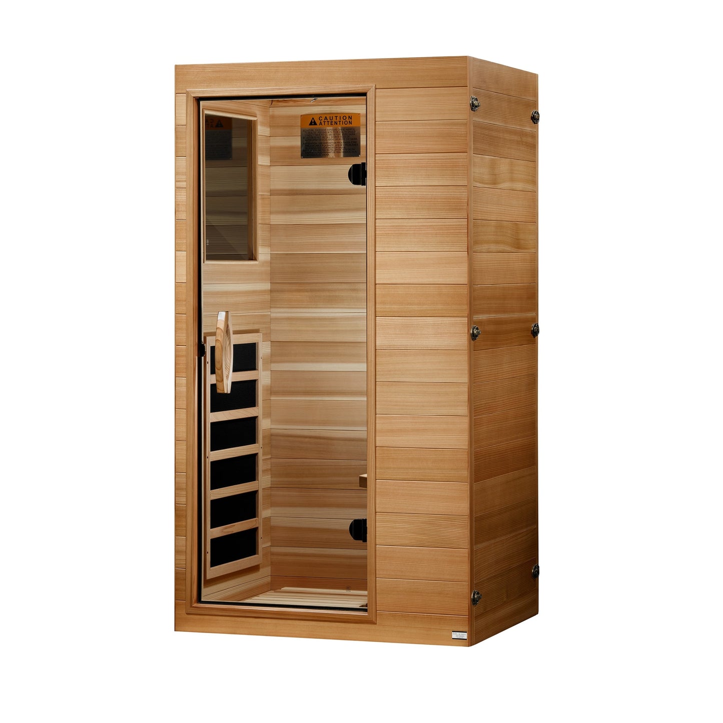 Dynamic Sicily 1 Person Ultra Low EMF Far Infrared Sauna - Side