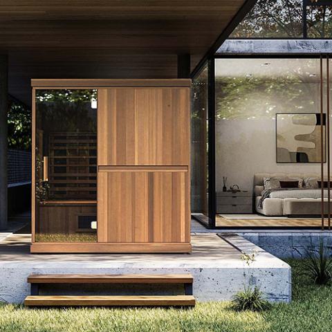 Finnmark Designs FD-3 Full Spectrum Infrared Sauna Outside