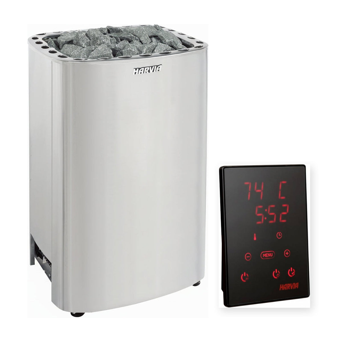 Harvia Club electric sauna heater with Xenio WiFi control