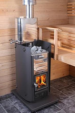 Load image into Gallery viewer, Harvia Pro 20 Wood Burning Sauna Heater In Sauna 2