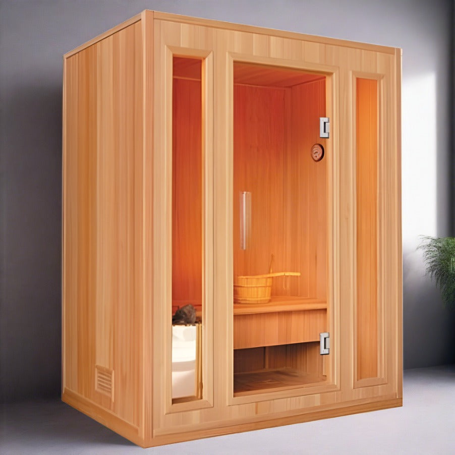 SunRay Southport 3-Person Indoor Traditional Sauna – Sun Valley Saunas