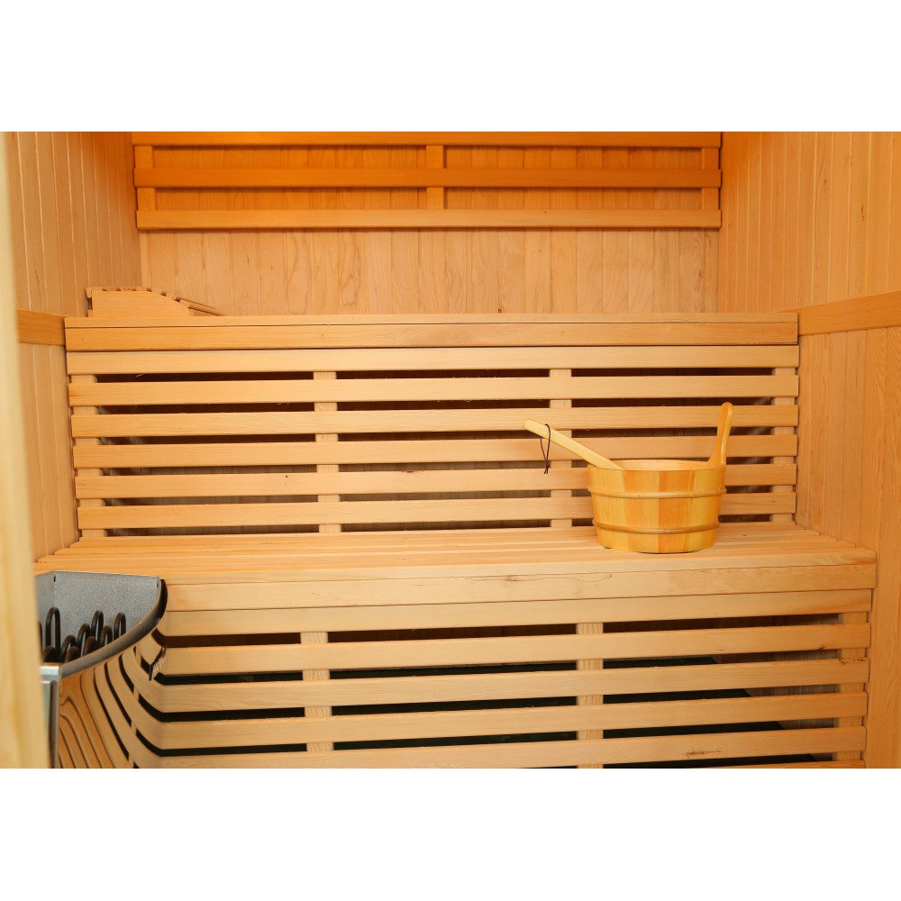 HL400SN Tiburon 4 Person Traditional Sauna Inside