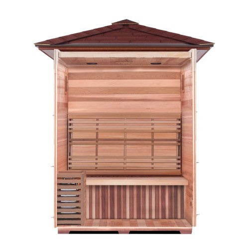 SunRay Saunas Freeport 3 Person Outdoor Traditional Sauna Sun Valley Saunas