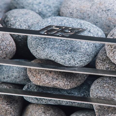 Huum Cliff Electric Sauna Heater Stones Close Up