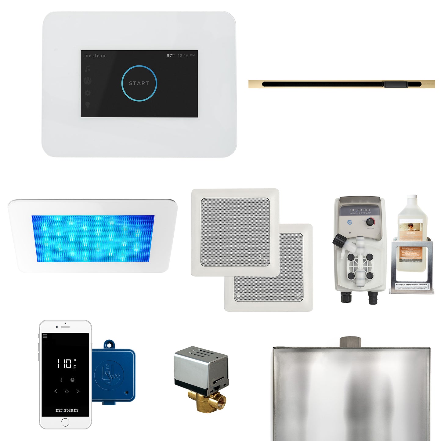 Mr. Steam iDream® Linear Steam Generator Control Bundle