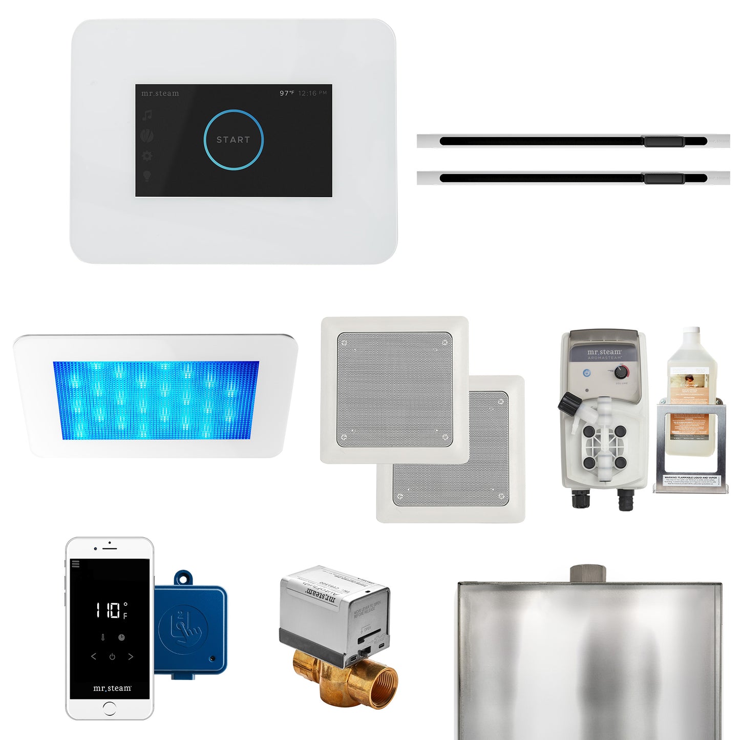 Mr. Steam iDream® Max Linear Steam Generator Control Bundle