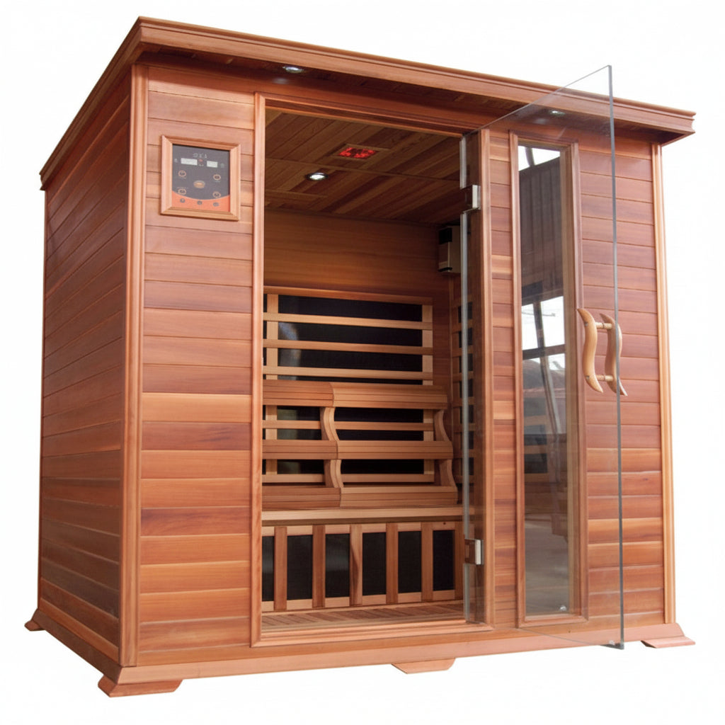 SunRay Savannah 3-Person Indoor Far Infrared Cedar Sauna HL300K