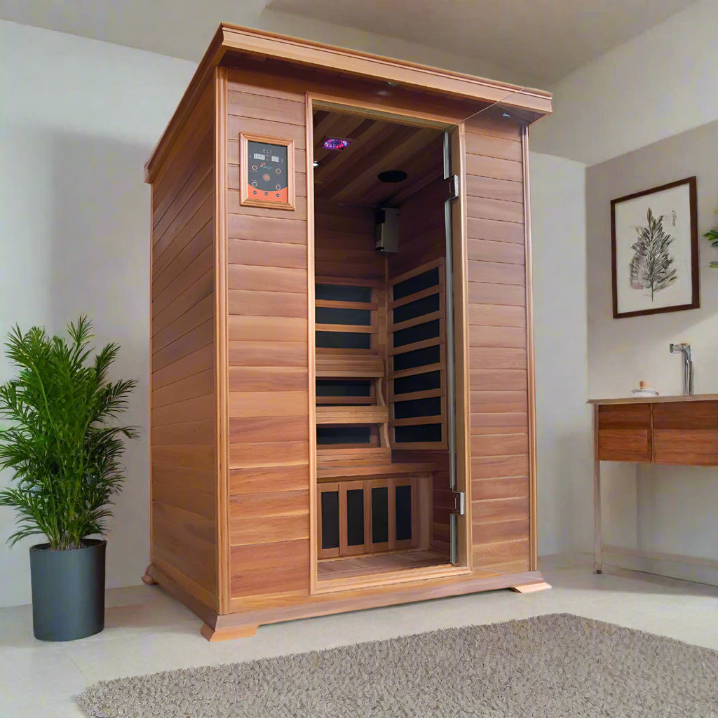 SunRay Sierra Far Infrared 2 Person Sauna HL200K2 – Sun Valley Saunas