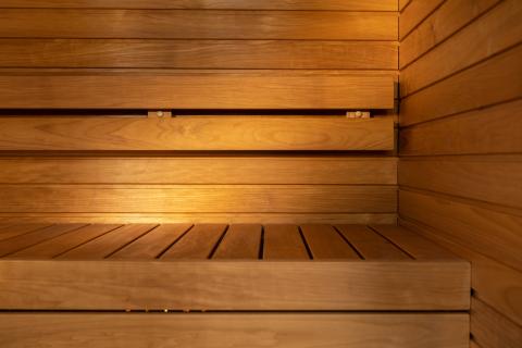 Interior Sauna Bench of Auroom Cala Wood Sauna