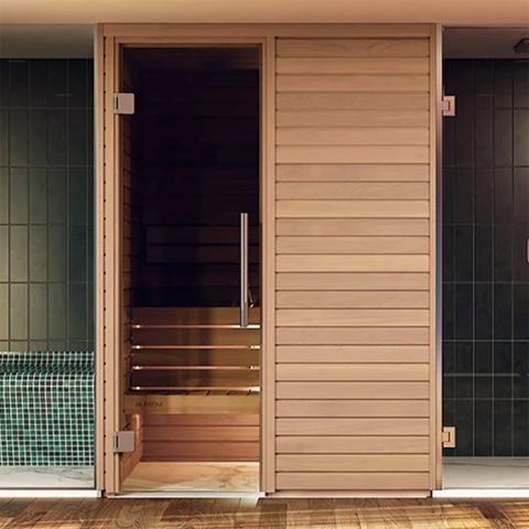Auroom Cala Wood Indoor Traditional Sauna In Bathroom