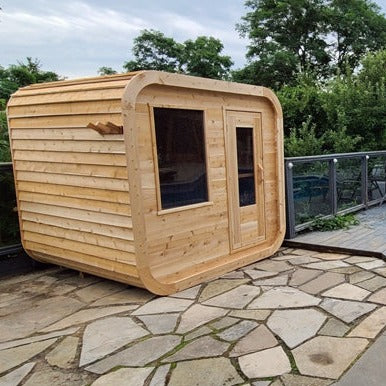 Dundalk Leisurecraft CTC22LU Traditional Outdoor Sauna by Pool