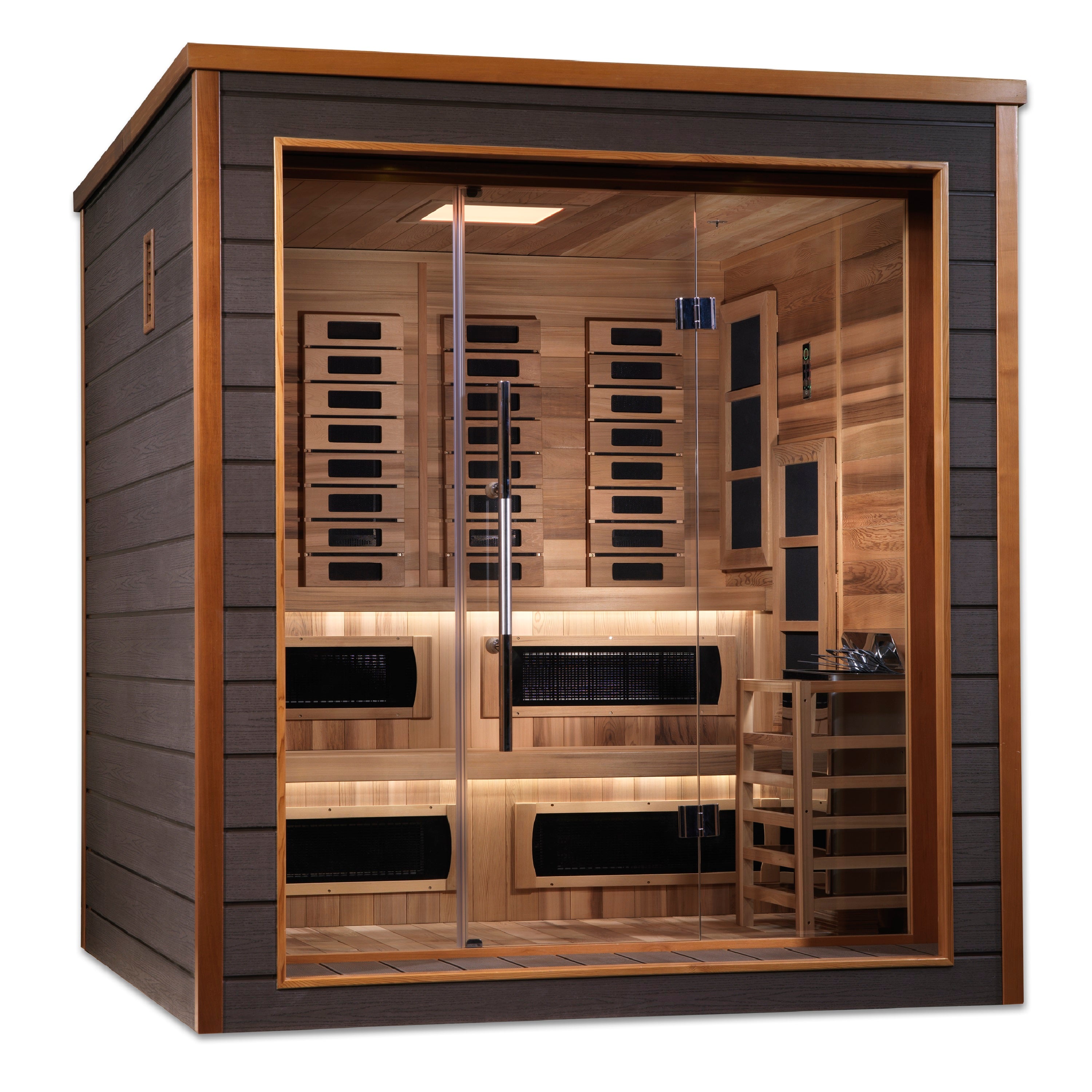 Introducing Golden Designs Outdoor Hybrid Saunas (2024) - Sun Valley Saunas