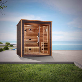 Golden Designs Drammen 3 Person Traditional Outdoor Sauna GDI-8203-01