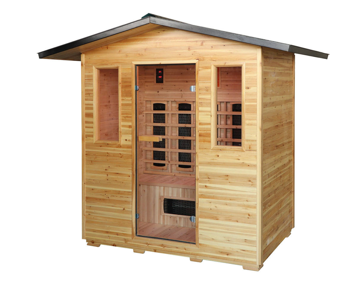 SunRay Cayenne Outdoor Infrared Sauna Side View
