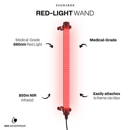 SaunaBox® SmartSteam Pro With Red-Light Therapy