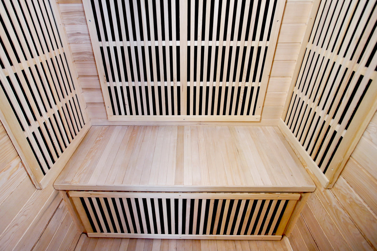 SunRay Evansport 2-Person Infrared Sauna HL200K2 Interior