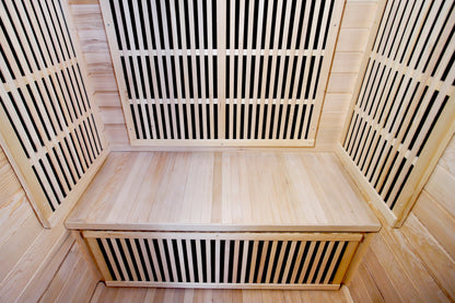 SunRay Evansport 2-Person Infrared Sauna HL200K2 Interior