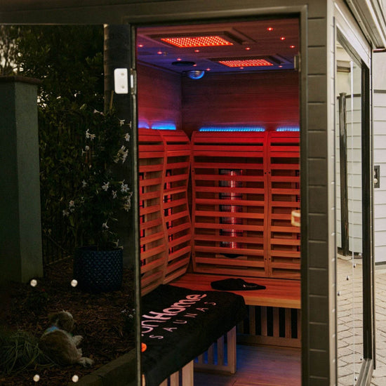 Sun Home Luminar 2 Person Outdoor Infrared Sauna
